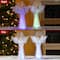 Glitzhome® 10.75" Christmas Lighted Acrylic Color Changing Tabletop Angel Figurine Set